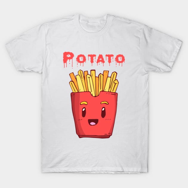 potatoes and friied potatoes. T-Shirt by NOSTALGIA1'